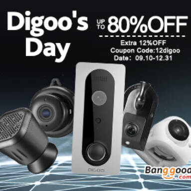 Up to 80% OFF Digoo Smarthome Promotion from BANGGOOD TECHNOLOGY CO., LIMITED
