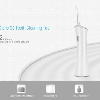 $18 with coupon for Dione C8 Teeth Cleaning Tool – WHITE from GearBest