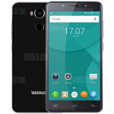 $115 with coupon for Doogee F7 4G Phablet  –  BLACK from GearBest