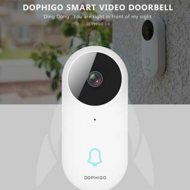 $54 with coupon for Dophigo DPH-DI-200 Smart Wifi Video Doorbell Door Intercom with Indoor Chime Water Resistant Two-way Audio from GEEKBUYING