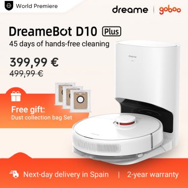 €399 dengan kupon untuk Dreame Bot D10 Plus Robot Vacuum Cleaner dari gudang UE GOBOO (set tas pengumpul debu hadiah gratis)