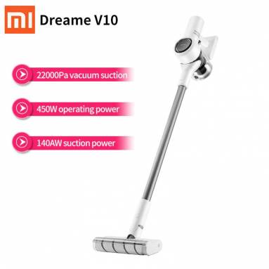 €159 with coupon for Dreame V10 Handheld Cordless Vacuum Cleaner 22000Pa Strong Suction 10WRPM Brushless Motor Deep Mite Removal 60min Long Battery Life from EU warehouse GSHOPPER