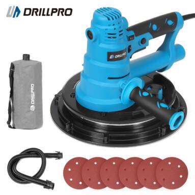 €70 with coupon for Drillpro 220V 50/60Hz 750W Electric Self-Priming Dust-Free Sand Skin Wall Putty Polisher from EU warehouse BANGGOOD