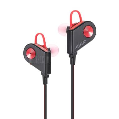 $19 with coupon for ELEPHONE Rexso Listen 1 Wireless Sports Headphones  –  RED from GearBest