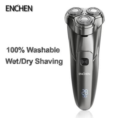 €14 with coupon for ENCHEN Steel 3S Electric Shavers LED Displayed Beard Razors Rechargeable IPX7 Waterproof Hair Trimmer Shaving Machine For Men from BANGGOOD