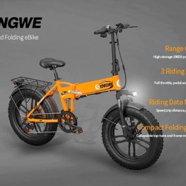 €782 with coupon for ENGWE EP-2 500W Folding Fat Tire Electric Bike with 48V 10Ah Lithium-ion Battery – Black from GEARBEST