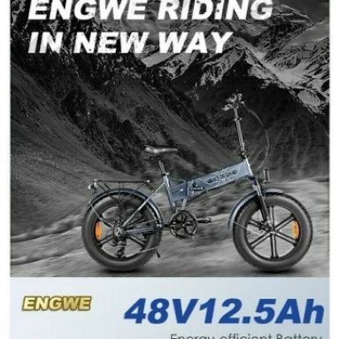 €864 with coupon for ENGWE EP-2 PRO 750W Folding Fat Tire Electric Bike with 48V 12.8Ah Lithium-ion Battery Ship from Poland Warehouse WIIBUYING (free gift helmet)