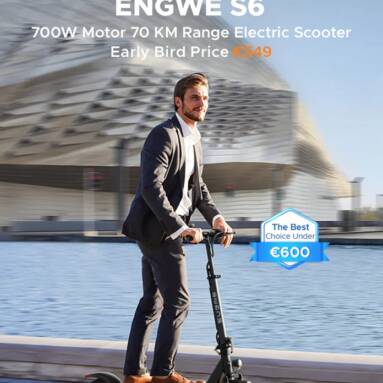 €599 with coupon for ENGWE S6 Electric Scooter with Seat from EU warehouse GEEKBUYING
