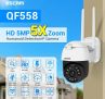 62 € med kupon til ESCAM QF558 5MP 5x optisk zoom WIFI IP-kamera PTZ Trådløs WIFI Smart Dual-light Humanoid Detection To-vejs Stemme ONIVF Night Vision Sikkerhedskamera fra BANGGOOD