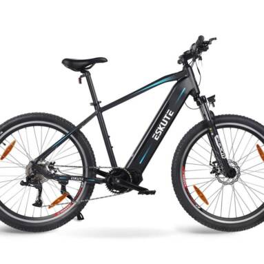 €1966 with coupon for ESKUTE Netuno Pro Electric Bicycle 250W Mid-drive Motor 14.5Ah Battery for 80 Miles Range from EU warehouse BANGGOOD