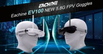 €104 with coupon for Eachine EV100 720*540 5.8G 72CH FPV Goggles With Dual Antennas Fan 7.4V 1000mAh Battery For RC Drone – White CN / EU CZ WAREHOUSE from BANGGOOD