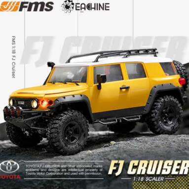 €93 with coupon for Eachine & FMS for TOYOTA FJ Crusier RTR 1/18 2.4G 4WD RC Car Crawler Vehicles Off-Road Truck Toys from EU CZ warehouse BANGGOOD