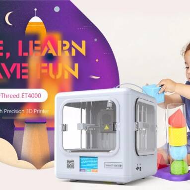 €212 with coupon for EasyThreed ET4000 Household Mini Educational High Precision FDM 3D Printer – White US Plug from GEARBEST