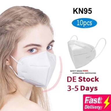 €35 with coupon for Effectively Block Dust Masks KN95 Filtration Splash PM2.5 Comfortable With CE Certification – 10PCS GERMANY WAREHOUSE from GEARBEST
