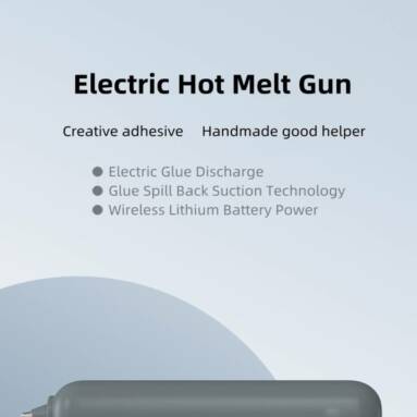 €26 with coupon for 2500mAh Electric Hot Melt Glue Gun Wireless Heating Glue Stick Handmade Rechargeable Household from BANGGOOD