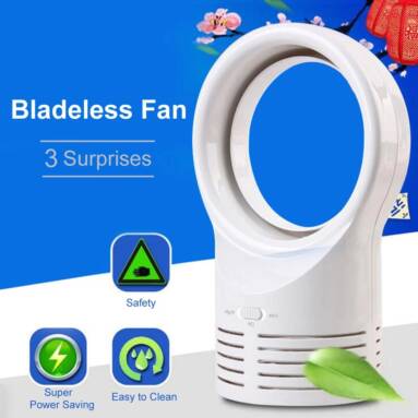 €14 with coupon for Electric Small Silent Bladeless Mini Fan from GEARBEST