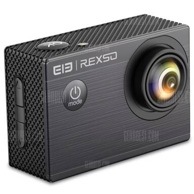 $38 flashsale for Elephone REXSO Explorer X Action Camera 4K 30fps HD  –  BLACK EU warehouse from GearBest