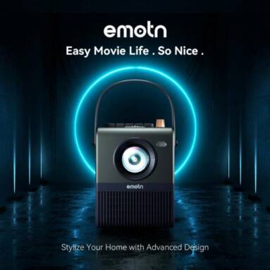 €231 with coupon for [Global Android] Emotn H1 FHD 3D Projector 250 ANSI Lumen HDR10+ WIFI Android 9.0 1+16GB Bluetooth 5.0 Buit-in Battery 4-Hour Playtime Native 1080P 200″ Display Wireless Cast Screen Portable Projector Outdoor Movie from BANGGOOD