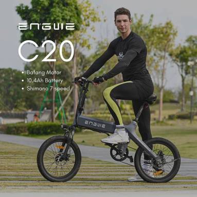 €685 with coupon for Engwe C20 250W 20 inch Folding Electric Bike City E-bike 10.4Ah Bafang Motor 25km/h 80km from EU warehouse BUYBESTGEAR