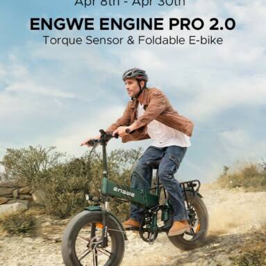 €1371 with coupon for Engwe Engine Pro 2.0 750W Fat Bike Foldable E-Mountain Bike from EU warehouse BUYBESTGEAR