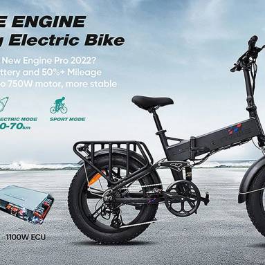 €1351 with coupon for Engwe Engine Pro 2022 Version 750W Fat Tire Folding Electric Bicycle 48V 16Ah 120km 40km/h from EU warehouse BUYBESTGEAR