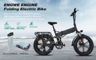 €1252 with coupon for ENGWE ENGINE PRO 750W 16Ah 2022 Version Electric Bike from EU CZ warehouse BANGGOOD