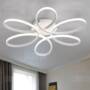 EverFlower Modern Simple Floral Shape LED Semi Flush Mount Ceiling Light With Max 75W Painted Finish  -  EU AC220-240  WHITE LIGHT