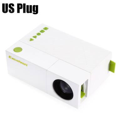 $29 with coupon for Excelvan YG310 LCD Projector  –  US PLUG  WHITE from Gearbest