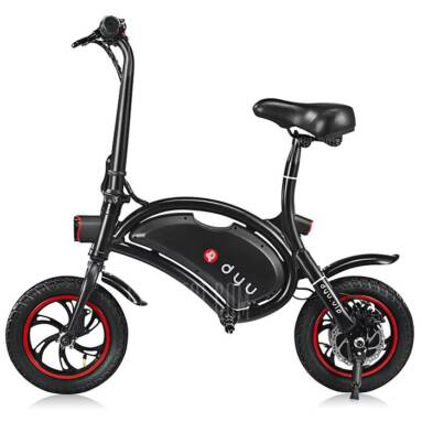 $433 with coupon for F – wheel DYU 12 inch 10Ah Folding Electric Bike ( Deluxe )  –  BLACK from GearBest