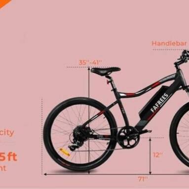 €875 with coupon for FAFREES F100 26 Inch Electric Bike 33 KMPH Mountain Ebike 350W Motor SONY 48V 11.6Ah Removable Battery from EU warehouse TOMTOP