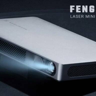 €779 with coupon for FENGMI X1 Laser Mini Projector Built-in Battery ALPD FHD 1400 ANSI Lumens FENG OS Fully Automatic Keystone Correction Screen Obstacle Avoidance Curtain Alignment Algorithm System Outdoor Movie from BANGGOOD