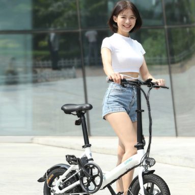 €375 with coupon for FIIDO D3 Mini Aluminum Alloy Smart Folding Electric Bike – White EU Poland Warehouse from GEARBEST