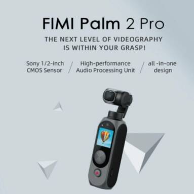 €198 with coupon for FIMI PALM 2 GH4 Pro Gimbal Camera Upgraded 1/2 Inch CMOS 4K@30fps 100Mbps F2.2 WiFi 3x Zoom Slow Motion Handheld Stabilizer from EU CZ warehouse BANGGOOD