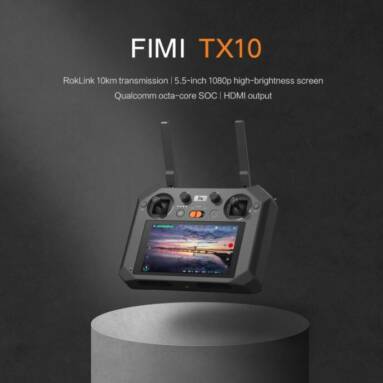 €311 with coupon for FIMI TX10 Built-in Screen 5.5 Inch Remote Controller Drone Spare Parts Transmitter for FIMI X8 SE 2022/X8 SE 2022 V2 RC Quadcopter from EU CZ warehouse BANGGOOD
