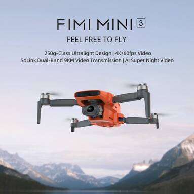 €371 with coupon for FIMI X8 MINI 3 SoLink 9KM FPV RC Drone Quadcopter RTF – 2 Batteries from BANGGOOD
