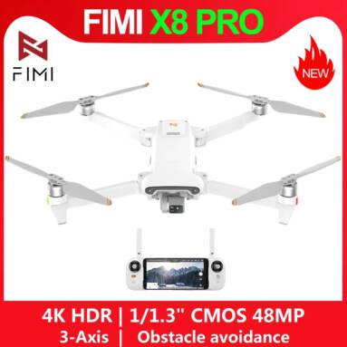 €568 with coupon for FIMI X8 PRO 15KM FPV RC Drone Quadcopter RTF – Without Megaphone One Battery from BANGGOOD