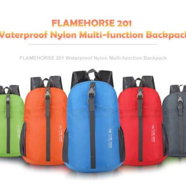 $6 with coupon for FLAMEHORSE 201 Waterproof Nylon Multi-function Backpack from Gearbest