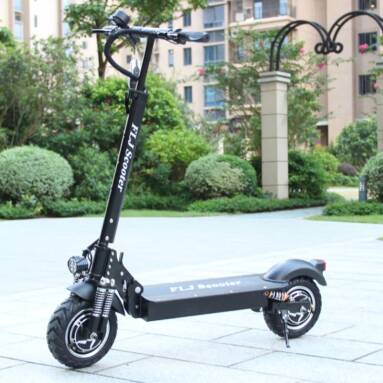 €1039 with coupon for FLJ T11 30Ah 52V 2400W 10 Inches Tires Folding Electric Scooter 55km/h Top Speed 90-100KM Mileage Range Electric Scooter Vehicle from EU CZ warehouse BANGGOOD