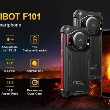 €78 with coupon for FOSSiBOT F101 Rugged Smartphone, 4GB+64GB from EU warehouse GEEKBUYING