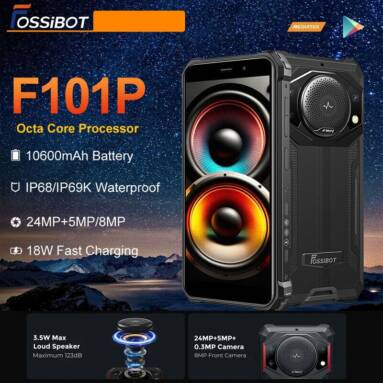 €90 with coupon for FOSSiBOT F101P Rugged Smartphone  4GB+64GB from EU warehouse GEEKBUYING