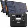 €1749 with coupon for FOSSiBOT F2400 Portable Power Station + 2 x FOSSiBOT SP200 18V 200W Foldable Solar Panel from EU warehouse GEEKBUYING