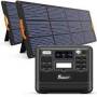 FOSSiBOT F2400 Portable Power Station + 2 x FOSSiBOT SP200 18V 200W Foldable Solar Panel