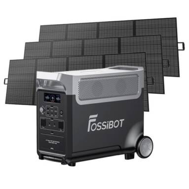 €2899 with coupon for FOSSiBOT F3600 Portable Power Station + 3 x FOSSiBOT SP420 420W Solar Panel from EU warehouse GEEKBUYING
