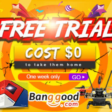 Free Trial! Share a link and get the chance for a free sample! Application Date : 18th July – 24th July.Announced Date : 27th July. from BANGGOOD TECHNOLOGY CO., LIMITED