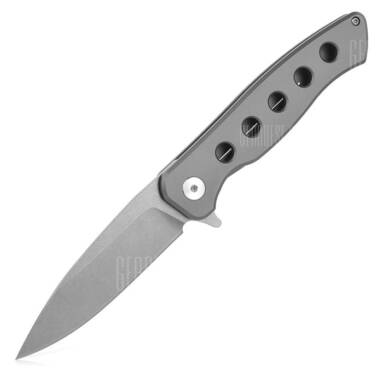 $26 with coupon for FURA Portable Folding Knife with Frame Lock  –  GRAY from GearBest