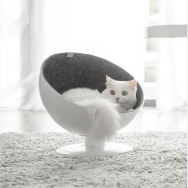 €40 with coupon for FURRYTAIL BOSS Cat Boss Fiber Spinning Pet Nest White Minimalist Interactive Pet Bed from XIAOMI YOUPIN from BANGGOOD