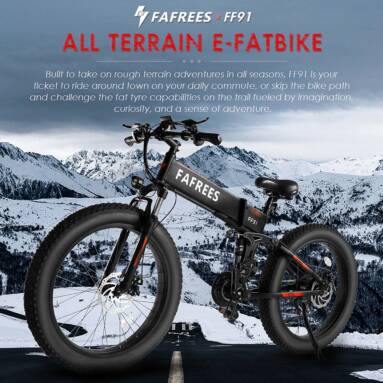 €1163 with coupon for Fafrees FF91 1000W 20 Inch Fat Tire Folding Electric Mountain Bike 10Ah 25km/h 90km from EU warehouse BUYBESTGEAR