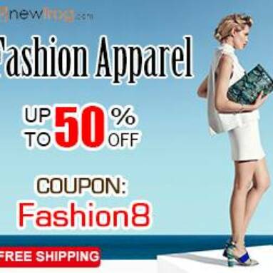 Fashion Apparel-Save 50% Off and Coupon: Fashion8 from Newfrog.com