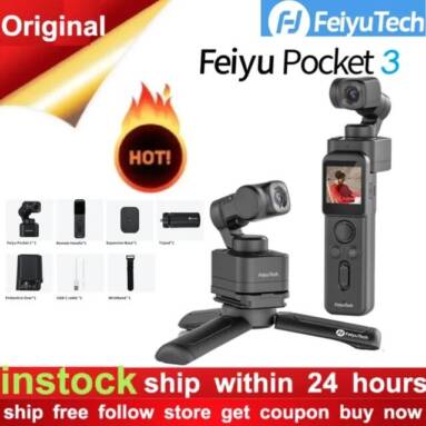 €236 with coupon for Feiyu Pocket 3 Cordless Detachable 3-Axis Stabilizer Gimbal from BANGGOOD