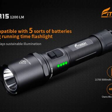 $31 with coupon for Fitorch MR15 Strong Light LED Waterproof Flashlight from GearBest